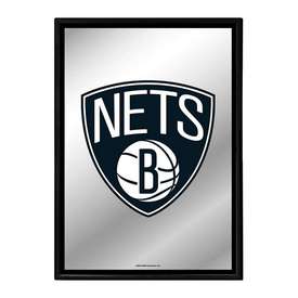Brooklyn Nets: Framed Mirrored Wall Sign, NBBNET-275-01