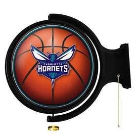 Charlotte Hornets: Basketball - Original Round Rotating Lighted Wall Sign, NBCHAR-115-02