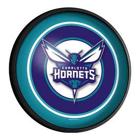 Charlotte Hornets: Round Slimline Lighted Wall Sign, NBCHAR-130-01