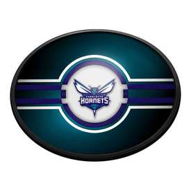 Charlotte Hornets: Oval Slimline Lighted Wall Sign, NBCHAR-140-01