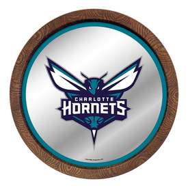 Charlotte Hornets: "Faux" Barrel Top Mirrored Wall Sign, FNB-NBCHAR-245-01A Charlotte Hornets: "Faux" Barrel Top Mirrored Wall Sign, FNB-NBCHAR-245-01A