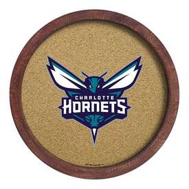 Charlotte Hornets: "Faux" Barrel Framed Cork Board, NBCHAR-632-01