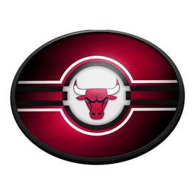 Chicago Bulls: Oval Slimline Lighted Wall Sign, NBCHIC-140-01