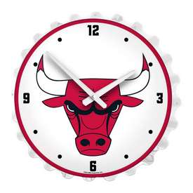 Chicago Bulls: Bottle Cap Lighted Wall Clock, NBCHIC-545-01