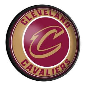 Cleveland Cavaliers: Round Slimline Lighted Wall Sign, NBCLVD-130-01