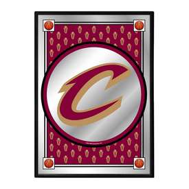 Cleveland Cavaliers: Team Spirit - Framed Mirrored Wall Sign - Vertical, NBCLVD-275-02