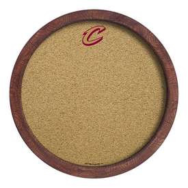 Cleveland Cavaliers: "Faux" Barrel Framed Cork Board, NBCLVD-632-01