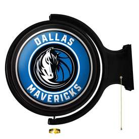 Dallas Mavericks: Original Round Rotating Lighted Wall Sign, NBDALM-115-01