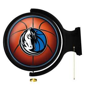 Dallas Mavericks: Basketball - Original Round Rotating Lighted Wall Sign, NBDALM-115-02