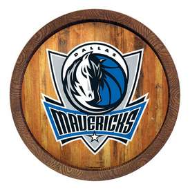 Dallas Mavericks: Logo - "Faux" Barrel Top Sign, FNB-NBDALM-240-04 Dallas Mavericks: Logo - "Faux" Barrel Top Sign, FNB-NBDALM-240-04