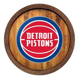 Detroit Pistons: "Faux" Barrel Top Sign, FNB-NBDETP-240-01 Detroit Pistons: "Faux" Barrel Top Sign, FNB-NBDETP-240-01