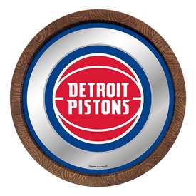Detroit Pistons: "Faux" Barrel Top Mirrored Wall Sign, FNB-NBDETP-245-01A Detroit Pistons: "Faux" Barrel Top Mirrored Wall Sign, FNB-NBDETP-245-01A