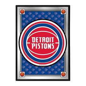 Detroit Pistons: Team Spirit - Framed Mirrored Wall Sign - Vertical, NBDETP-275-02