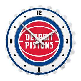 Detroit Pistons: Bottle Cap Lighted Wall Clock, NBDETP-545-01