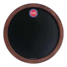 Detroit Pistons: "Faux" Barrel Framed Chalkboard, NBDETP-630-01