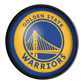 Golden State Warriors: Round Slimline Lighted Wall Sign, NBGSWR-130-01