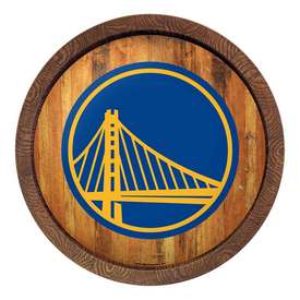 Golden State Warriors: "Faux" Barrel Top Sign, FNB-NBGSWR-240-01 Golden State Warriors: "Faux" Barrel Top Sign, FNB-NBGSWR-240-01