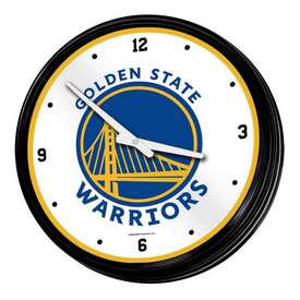 Golden State Warriors: Retro Lighted Wall Clock, NBGSWR-550-01