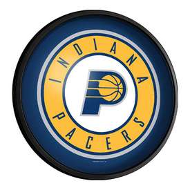 Indiana Pacers: Round Slimline Lighted Wall Sign, NBIPAC-130-01