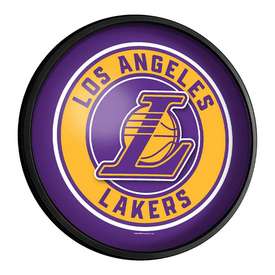 Los Angeles Lakers: Round Slimline Lighted Wall Sign, NBLALK-130-01