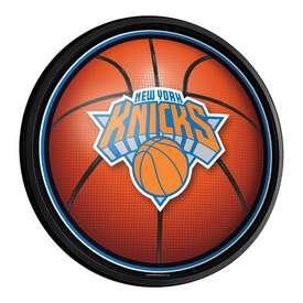 New York Knicks: Basketball - Round Slimline Lighted Wall Sign, NBNYKS-130-02
