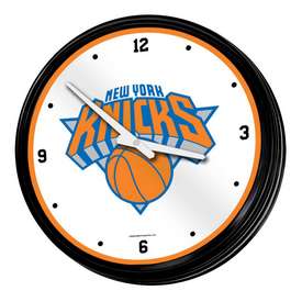 New York Knicks: Retro Lighted Wall Clock, NBNYKS-550-01