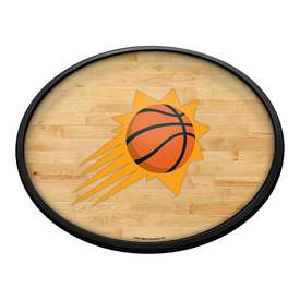 Phoenix Suns: Hardwood - Oval Slimline Lighted Wall Sign, NBPSUN-140-21