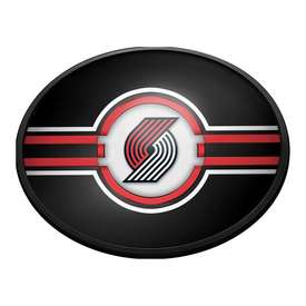 Portland Trail Blazers: Oval Slimline Lighted Wall Sign, NBPTBS-140-01