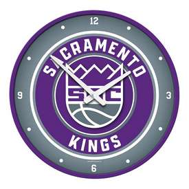 Sacramento Kings: Modern Disc Wall Clock, NBSACK-510-01