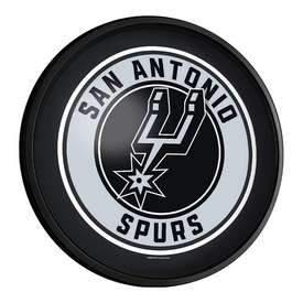 San Antonio Spurs: Round Slimline Lighted Wall Sign, NBSASP-130-01