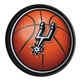 San Antonio Spurs: Basketball - Round Slimline Lighted Wall Sign, NBSASP-130-02