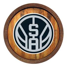San Antonio Spurs: Logo - "Faux" Barrel Top Sign, FNB-NBSASP-240-04 San Antonio Spurs: Logo - "Faux" Barrel Top Sign, FNB-NBSASP-240-04