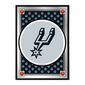 San Antonio Spurs: Team Spirit - Framed Mirrored Wall Sign - Vertical, NBSASP-275-02