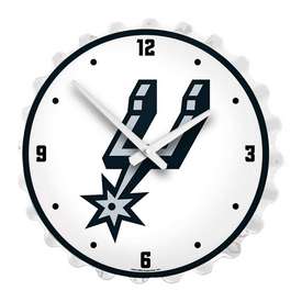 San Antonio Spurs: Bottle Cap Lighted Wall Clock, NBSASP-545-01