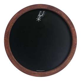 San Antonio Spurs: "Faux" Barrel Framed Chalkboard, NBSASP-630-01