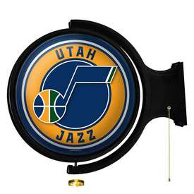 Utah Jazz: Original Round Rotating Lighted Wall Sign, NBUTAH-115-01