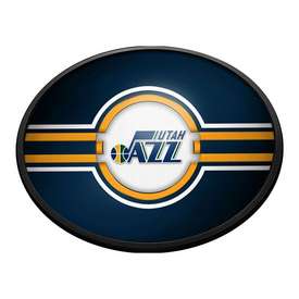 Utah Jazz: Oval Slimline Lighted Wall Sign, NBUTAH-140-01