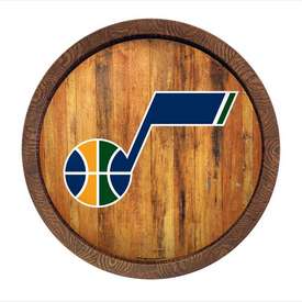 Utah Jazz: "Faux" Barrel Top Sign, FNB-NBUTAH-240-01 Utah Jazz: "Faux" Barrel Top Sign, FNB-NBUTAH-240-01
