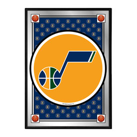 Utah Jazz: Team Spirit - Framed Mirrored Wall Sign - Vertical, NBUTAH-275-02