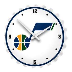 Utah Jazz: Bottle Cap Lighted Wall Clock, NBUTAH-545-01