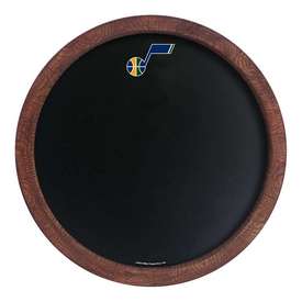 Utah Jazz: "Faux" Barrel Framed Chalkboard, NBUTAH-630-01
