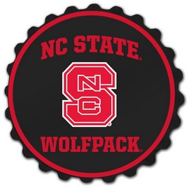 N.C. State Wolfpack Team Spirit Bottle Cap Wall Sign, FNB-NCNCST-210 N.C. State Wolfpack Team Spirit Bottle Cap Wall Sign, FNB-NCNCST-210