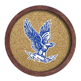 Air Force Falcons: Falcon - "Faux" Barrel Top Cork Note Board, FNB-NCAIRF-632-02A Air Force Falcons: Falcon - "Faux" Barrel Top Cork Note Board, FNB-NCAIRF-632-02A
