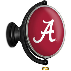 Alabama Crimson Tide: Original Oval Illuminated Rotating Wall Sign, NCALCT-125-01