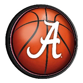 Alabama Crimson Tide: Basketball - Round Slimline Lighted Wall Sign, NCALCT-130-11