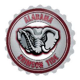 Alabama Crimson Tide: Al Logo - Bottle Cap Wall Sign, NCALCT-210-02