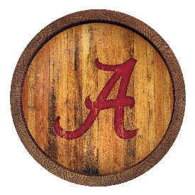 Alabama Crimson Tide: Weathered "Faux" Barrel Top Sign, NCALCT-240-03