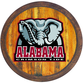 Alabama Crimson Tide: Al Logo - "Faux" Barrel Top Sign, NCALCT-240-07