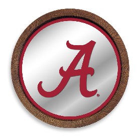 Alabama Crimson Tide: "Faux" Barrel Top Mirrored Wall Sign, NCALCT-245-01