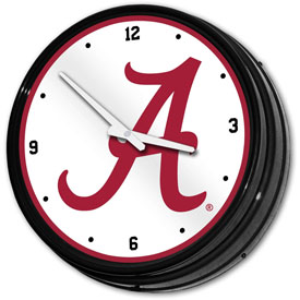 Alabama Crimson Tide: Retro Lighted Wall Clock, NCALCT-550-01